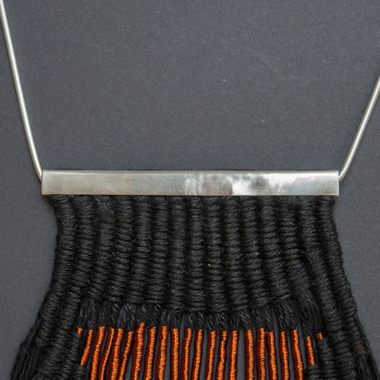 Collar Cobre / Plata / Lino