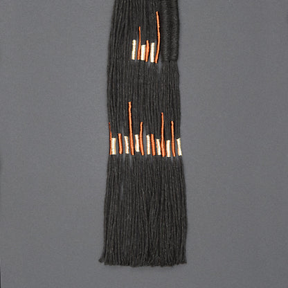 Collar Cobre / Plata / Lino