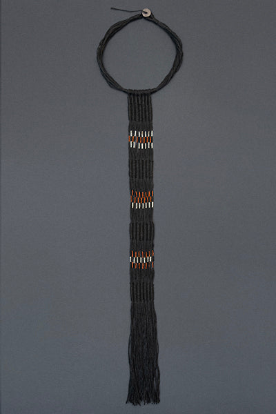Collar Cobre / Plata / Lino