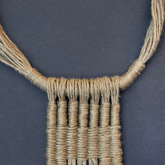 Collar Cobre / Plata / Lino