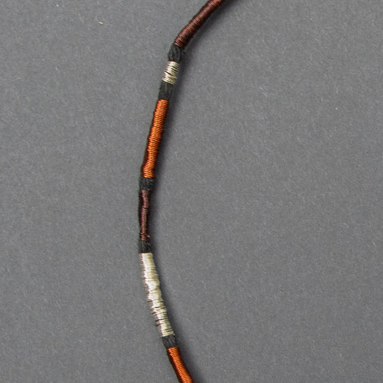Collar Cobre / Plata / Lino