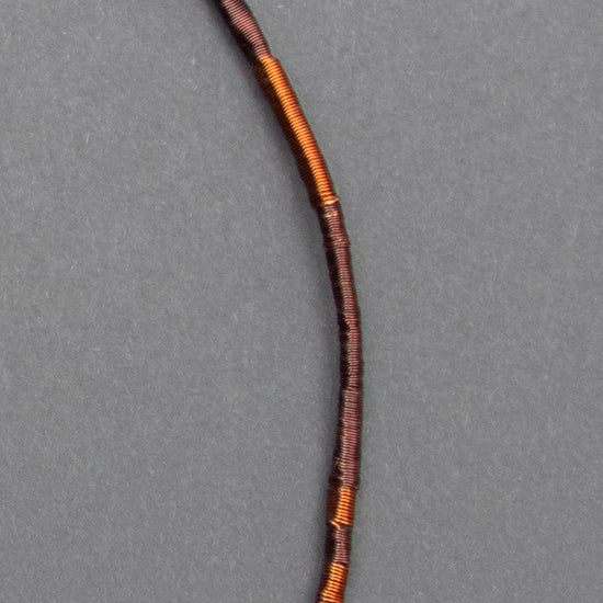 Collar Cobre / Plata / Lino