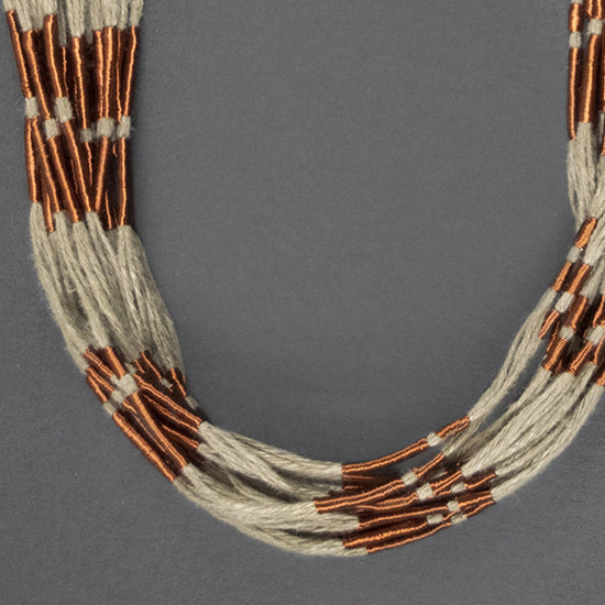 Collar Cobre / Lino