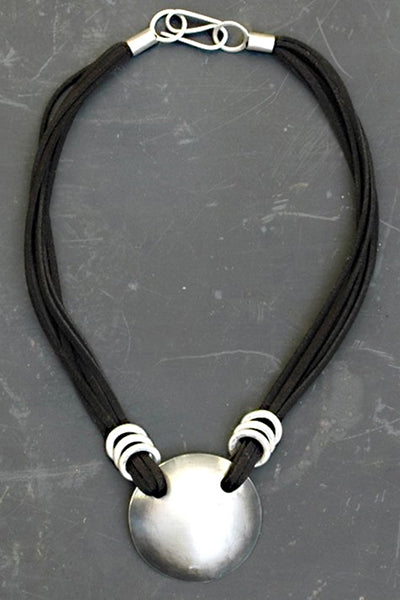 Collar Plata / Cuero