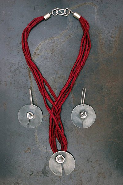 Collar Plata / Seda