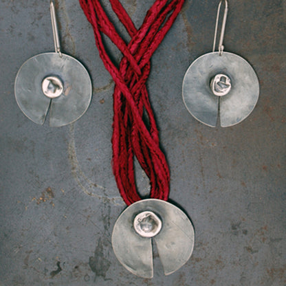 Collar Plata / Seda