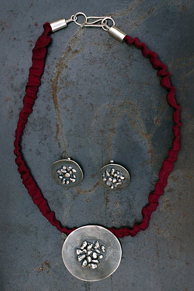 Collar Plata / Seda