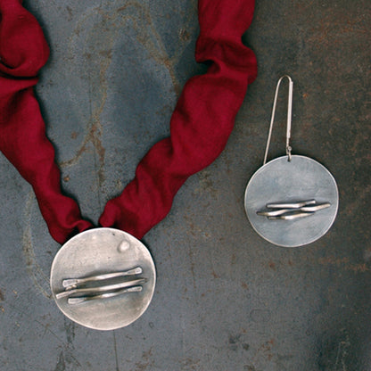 Collar Plata / Seda