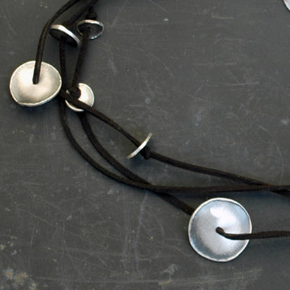 Collar Plata / Cuero