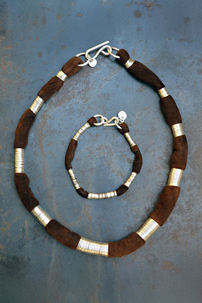 Collar Plata / Cuero