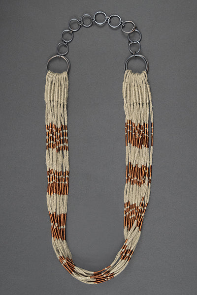 Collar Cobre / Lino