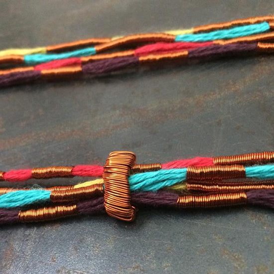 Collar cobre / Lino