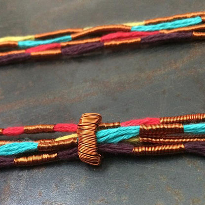 Collar cobre / Lino