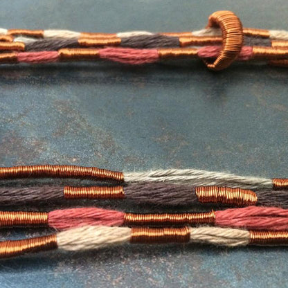 Collar Cobre / Lino
