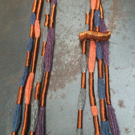 Collar Cobre / Lino