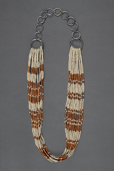 Collar Cobre / Lino